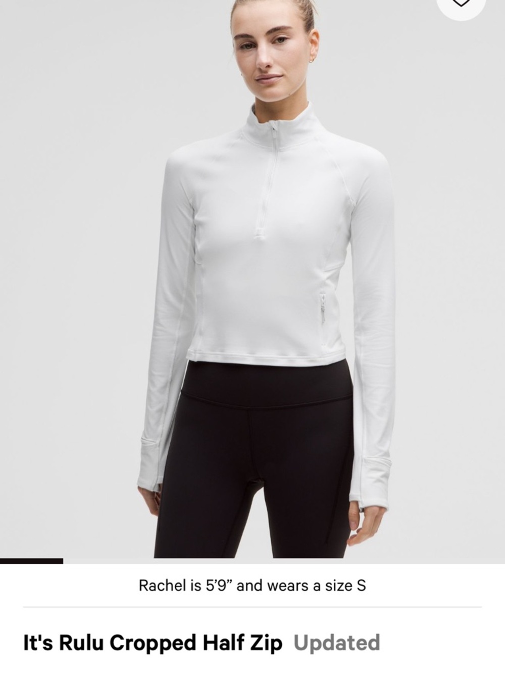 LuluLemon Cropped Pullover
